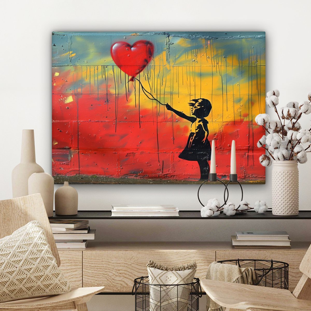 Leinwand Malerei - Wanddekoration Banksy Sty