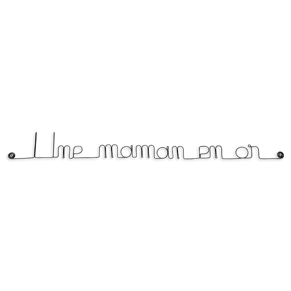 Wire Wall Decoration "A Golden Mom" ​​- Mother's Day Gift