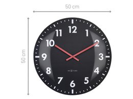 Zegar ścienny NeXtime Duomo 50 cm czarny