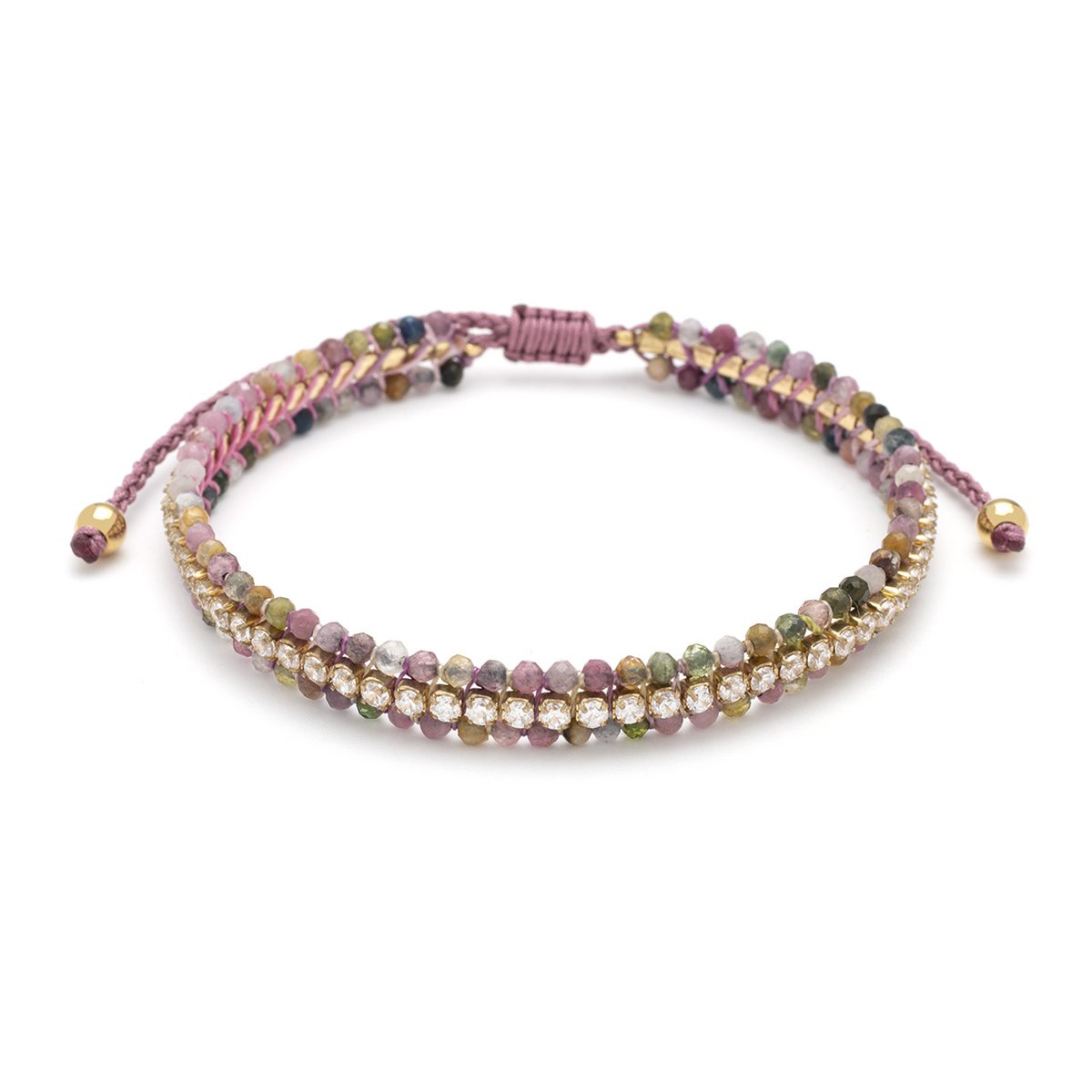 3 rijen armband met meerdere kralen MINERVE