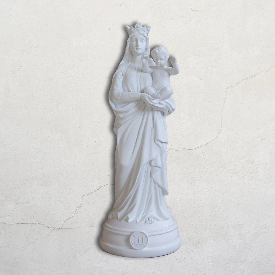 Indretningsstatuette Notre-Dame de la Garde, jeg så Jomfruen 30 cm - Tidløse farver