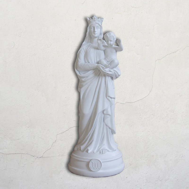 Statuetta di decorazione d'interni Notre-Dame de la Garde, ho visto la Vergine 30 cm - Colori senza tempo
