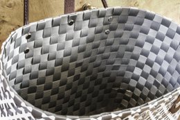 PRAGA Basket, shopping bag pi beach bag en materiales reciclados