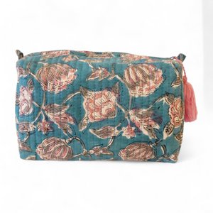 Trousse de toilette en coton imprimé N°92