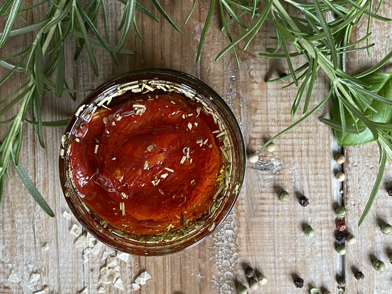 Tørrede tomater i olivenolie fra Santanyi Mallorca 0,1 kg