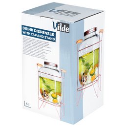 Dispenser with Tap and Stand Gold 5.5 l