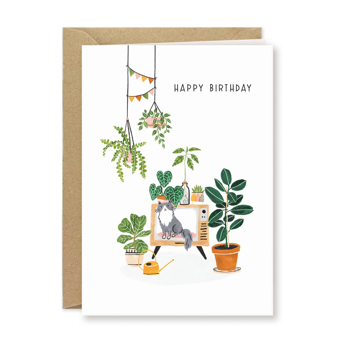 tarjeta de felicitación | Felicidades | Plantas