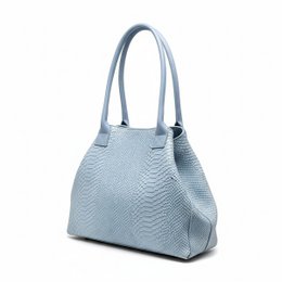 Sac cuir LOLA - Blue Sky - Made in Italy