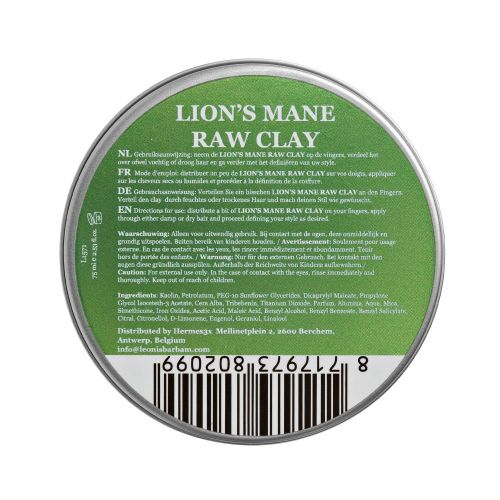 Lion's Mane Raw Clay
