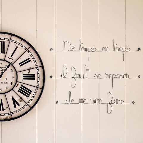 Wire quote "From time to time you have to rest from doing nothing"