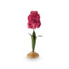 Candle Holder Metal Flower Pink 31.5cm