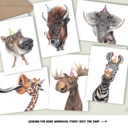 Funny Zebra Birthday Card, Greeting Card, 4.72'' x 6.69''