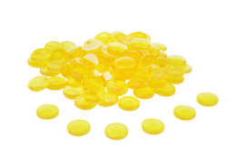 WISSNER® 100 Stone Babbani Ø 20 mm, pepite gialle realizzate in re-plastie, smerigliate e robuste, per armeggiare, apprendimento e decorazione copia 2