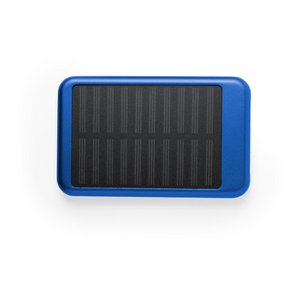 Powerbank Oplaadstation 4000 mAh met Solar Charging BLAUW