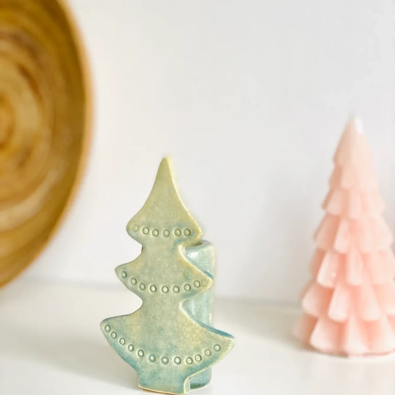 Kerstboom kandelaar groen