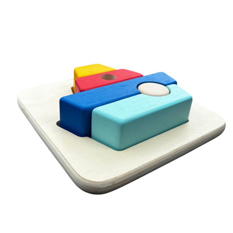 Puzzle in legno in barca 3D - Assemblaggio e stack - 12 m+ giocattolo in legno