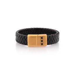 Lederarmband Schwarz | Amsterdam XXX