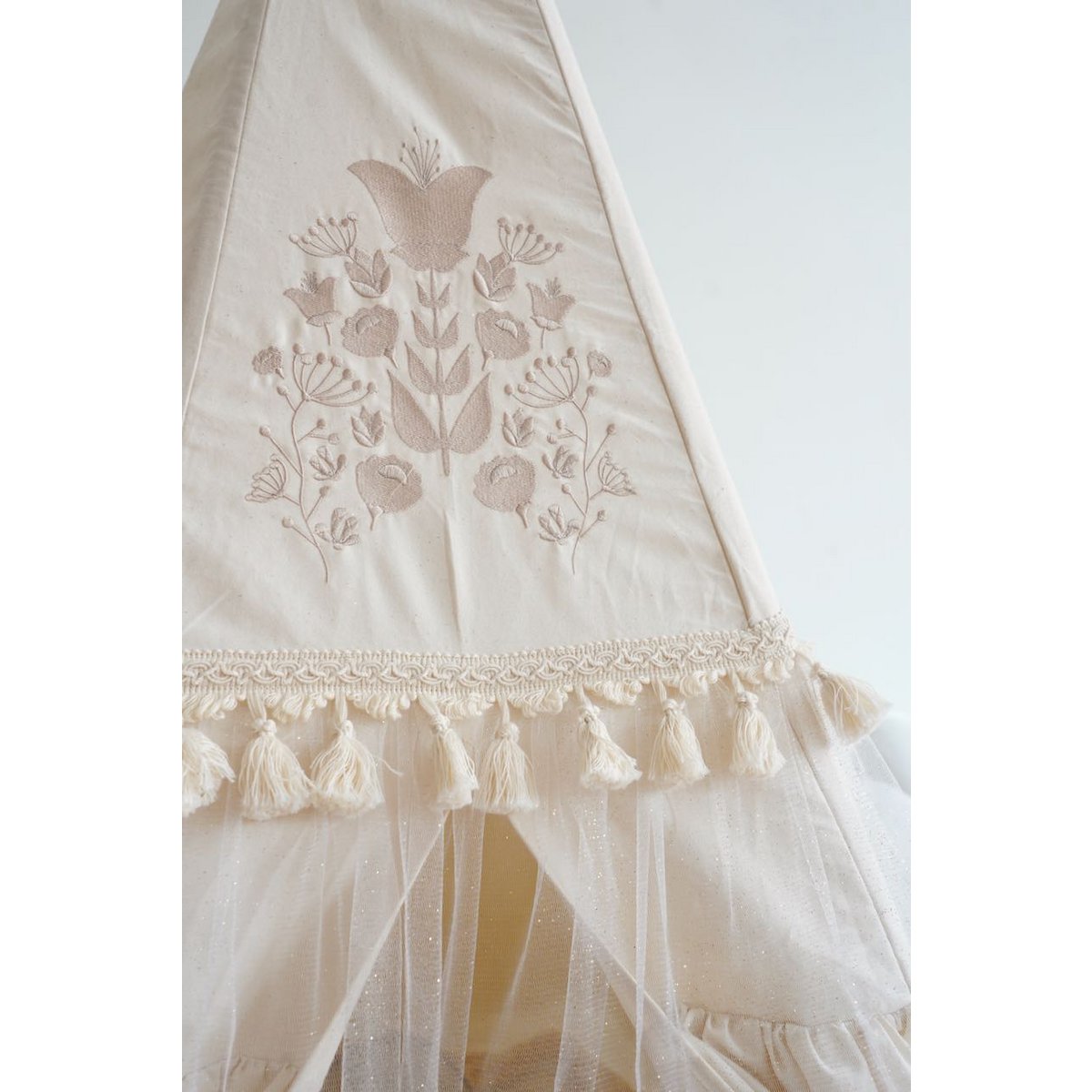 Teepee “Boho” con volant e set tappetino