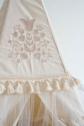 Teepee “Boho” con volant e set tappetino