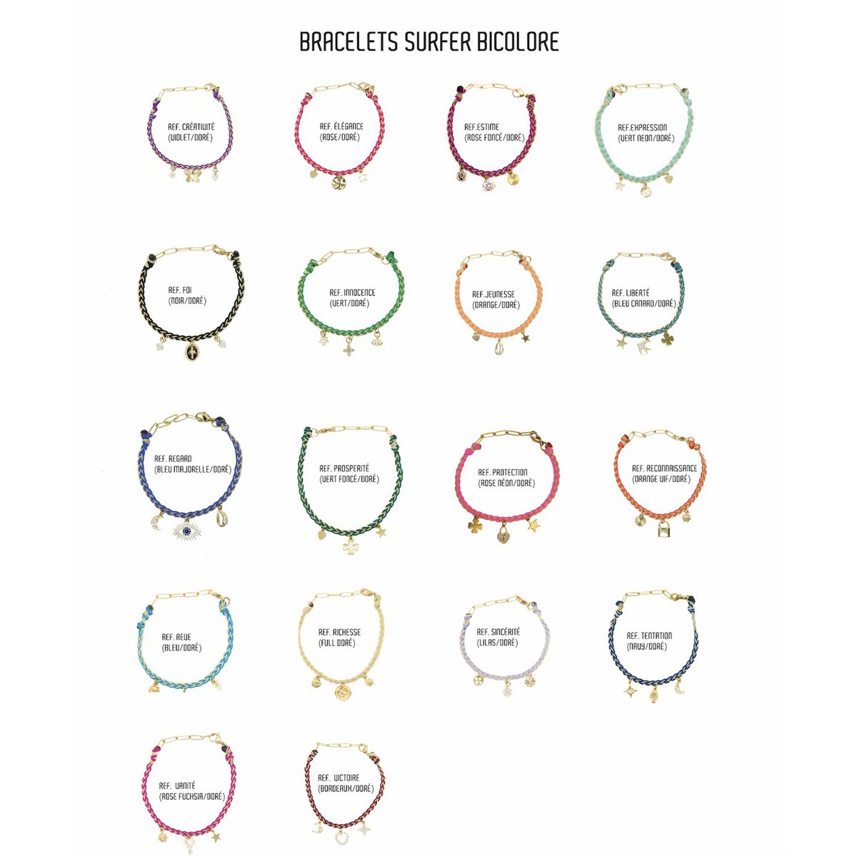 BRACCIALE SURFER BICOLORE