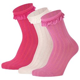 iN ControL 3pack de chaussettes RIB avec volant