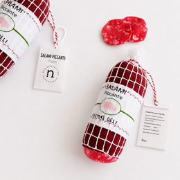 Set de juego Salami Piccante - Juguete de tela hecho a mano - 1 juego