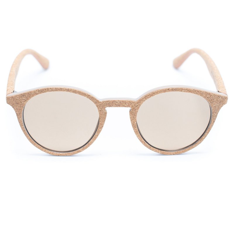 Damen-Sonnenbrille mit UV-Schutz aus Kork (einschließlich Etui L-500) L-858