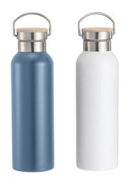 BOTELLA INOX 7X7X25 500ML DOBLE PARED 2 SURT. PC205328