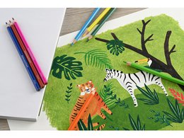 Colored pencil EFA 17.5cm cardboard case of 24 pcs. ass.kl wood-free
