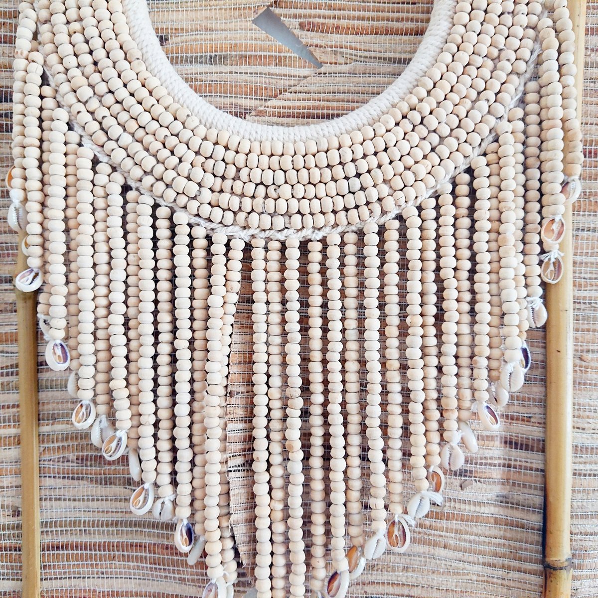 Houten kralenketting