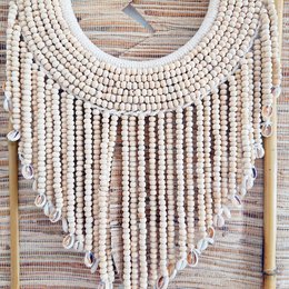 Houten kralenketting
