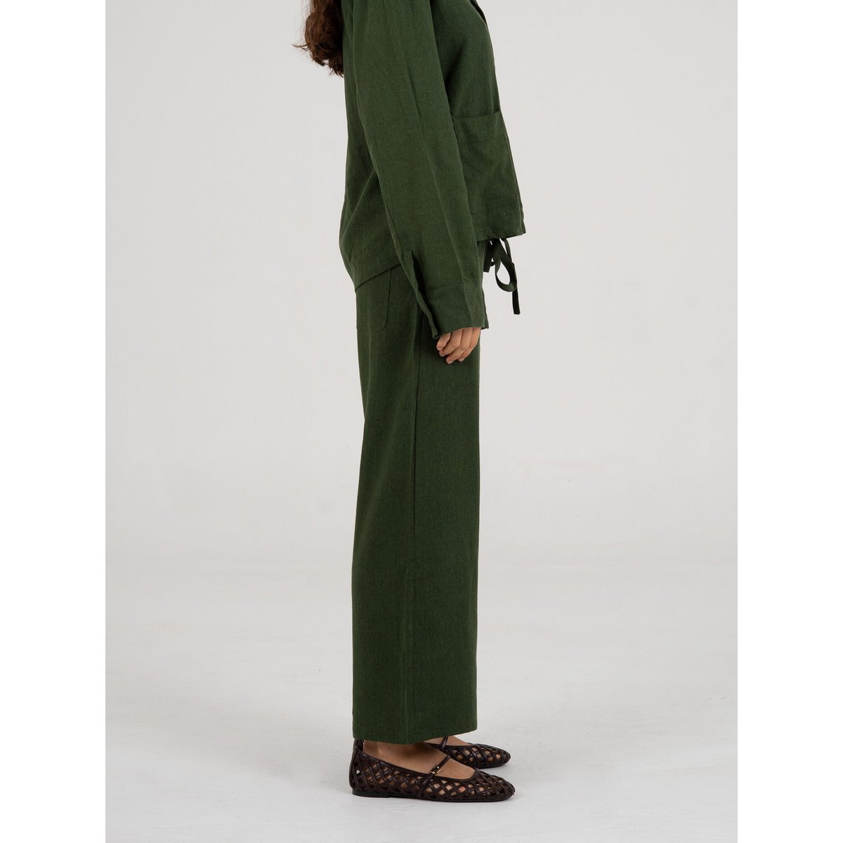 Grinch Green Linen Pants