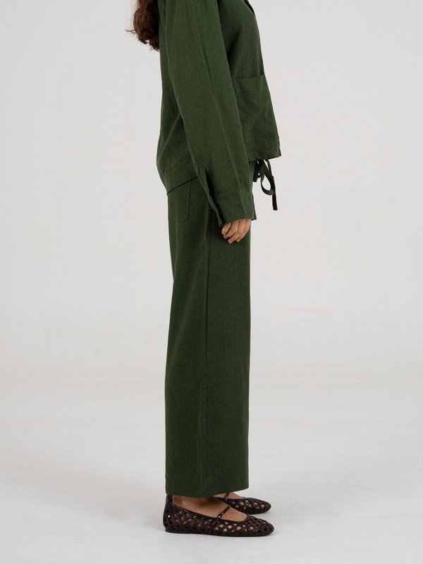 Grinch Green Linen Pants