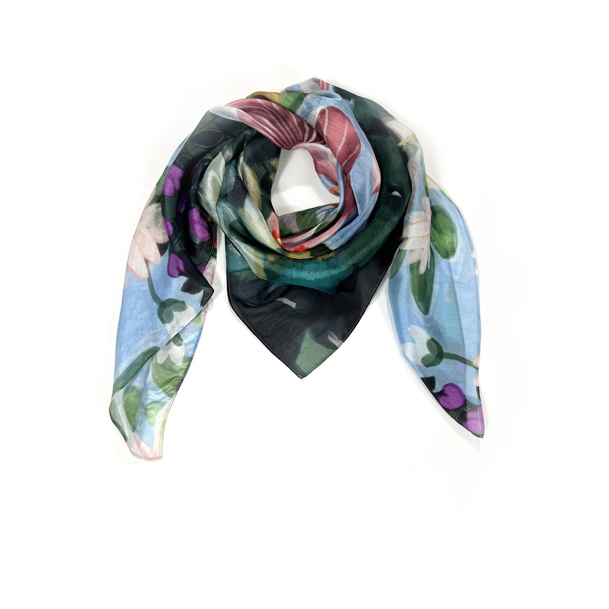 Foulard en soie Adalie 100x100cm / 100%SOIE