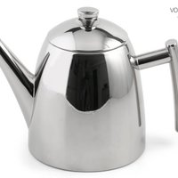 RVS theepot met 1 liter theefilter