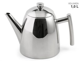 Stainless steel teapot with 1 liter tea filter
