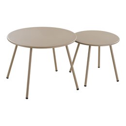 Nilo Lounge set, steel, sand, incl. cushions
