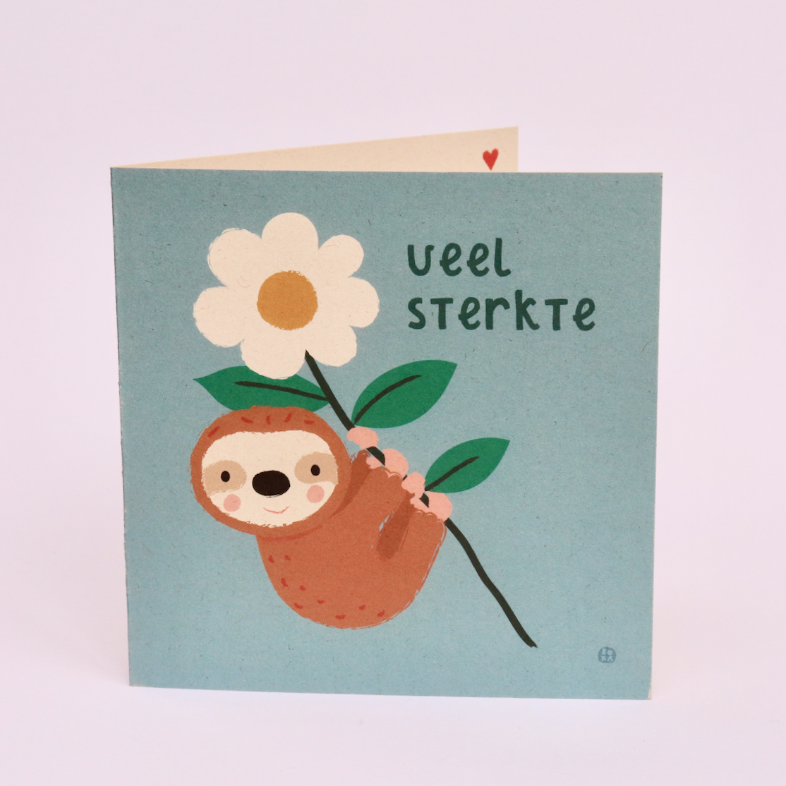 Folded card - Sterkte Luiaard