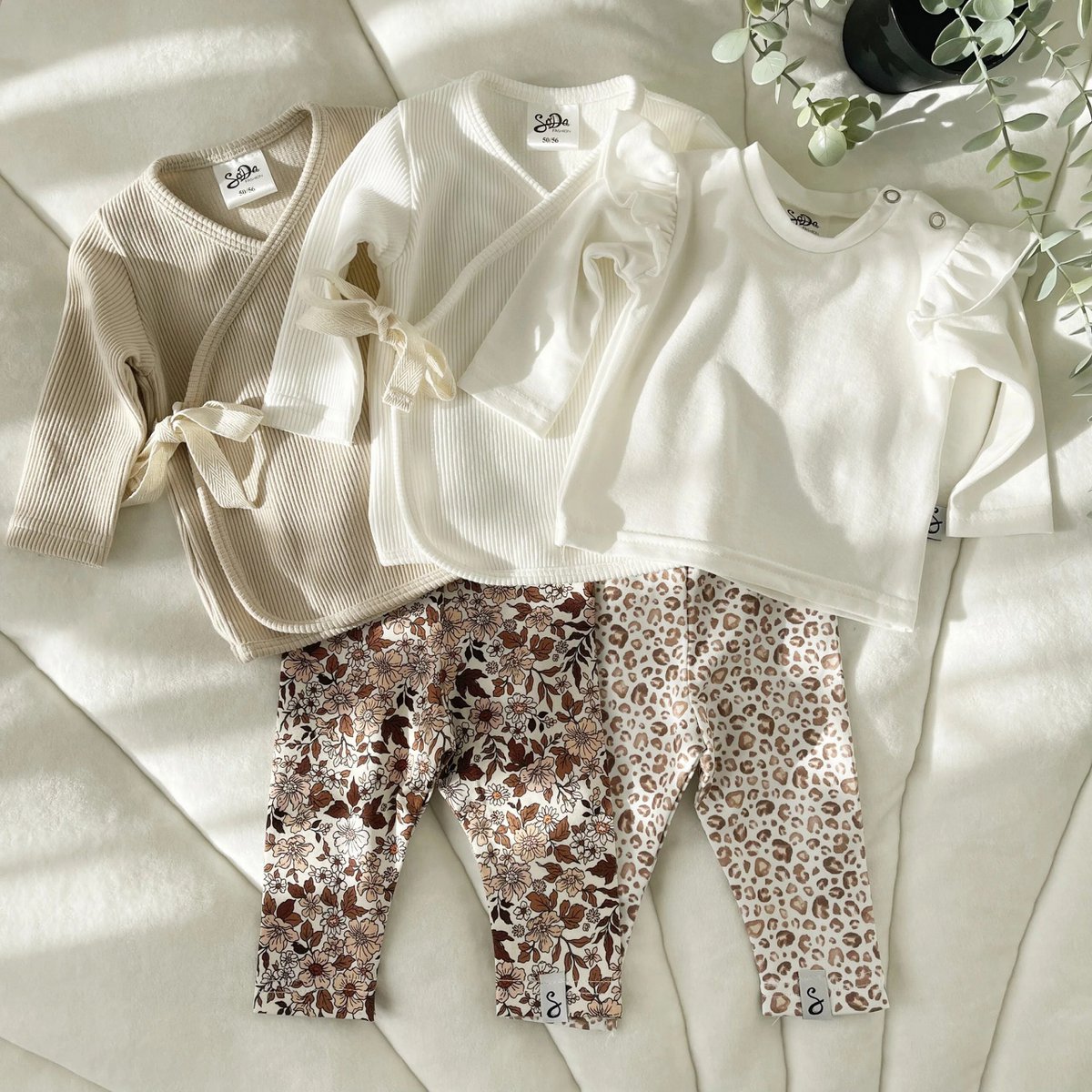 Legging Vintage Flowers Cacao