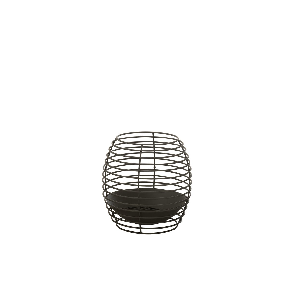 J-Line Feuerschale Round Rinds - Eisen - Schwarz - M