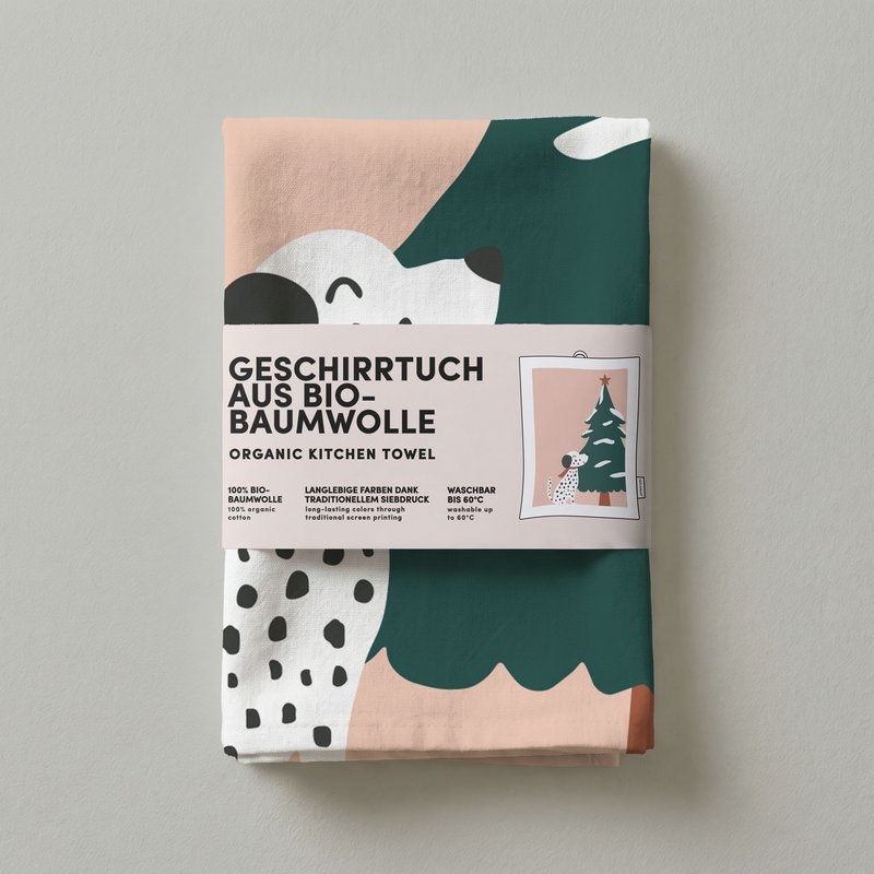 Geschirrtuch Bio Baumwolle - Weihnachten - Nr. 12
