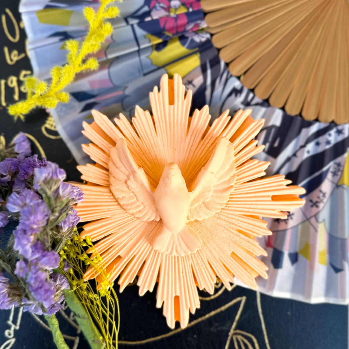 Ex-voto oiseau decoratie muurschildering Envole-Moi - kleuren printemps | et