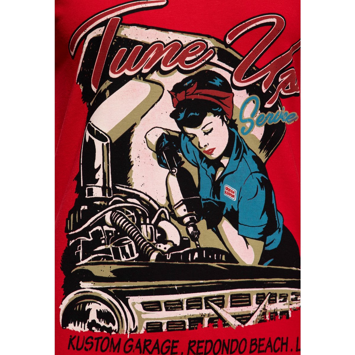 T-shirt with V-neck "Tune Up"