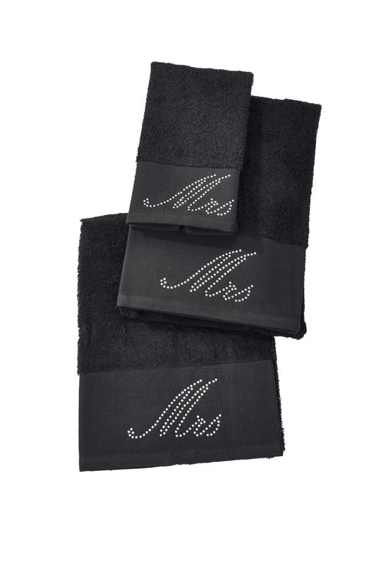 Håndtuchserie BLACK LINE STONE MRS