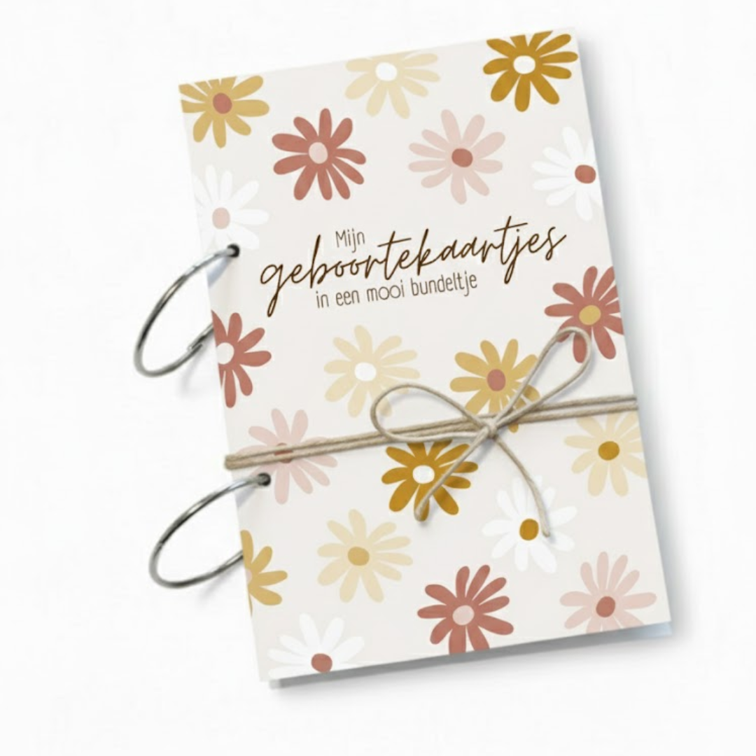 Aufbewahrungspaket für Geburtskarten A5 – Blumen