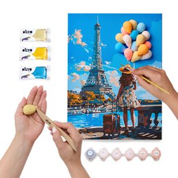 Okto Sensory 3D Air Clay und Malen nach Zahlen – Grüße aus Paris
