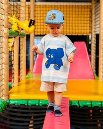 koaa – Maus, Elefant & Ente “Boombox” – Snapback blauw/grijs