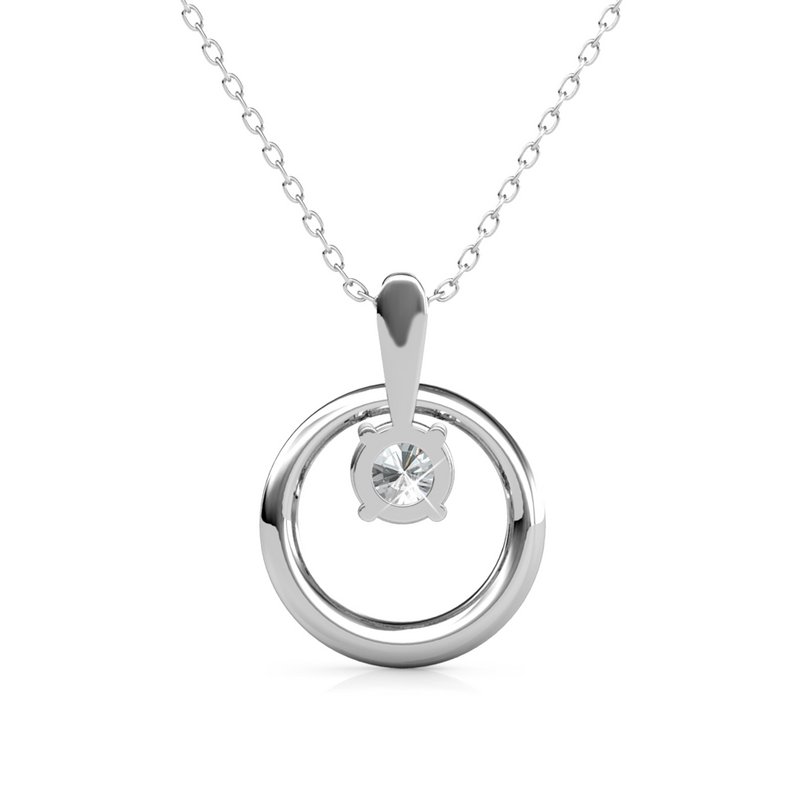 Octavia Pendants - Silver and Crystal