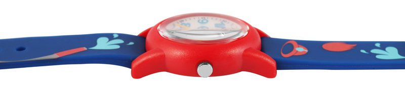 Montre pour enfants Q&Q "Fire Department", bracelet en résine, 10 ATM