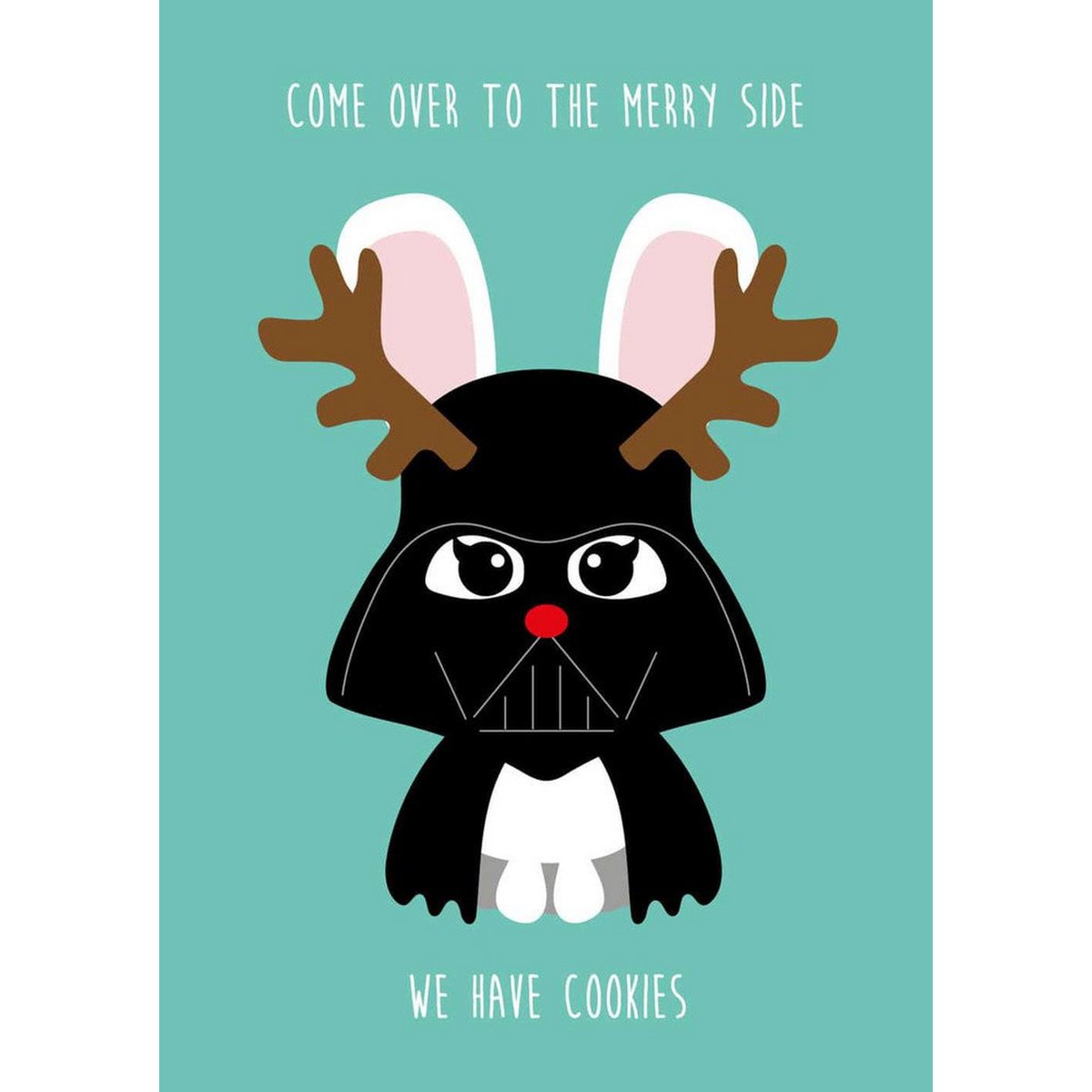 Julekort star wars darth bunny